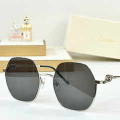 PANTHÈRE ROUND FRAME SUNGLASSES CT0267 IN METAL