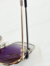 C DE OVERSIZED SQUARE FRAME SUNGLASSES CT0361 IN METAL