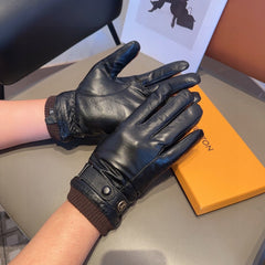 LV GLOVES IN BLACK LAMBSKIN 467997