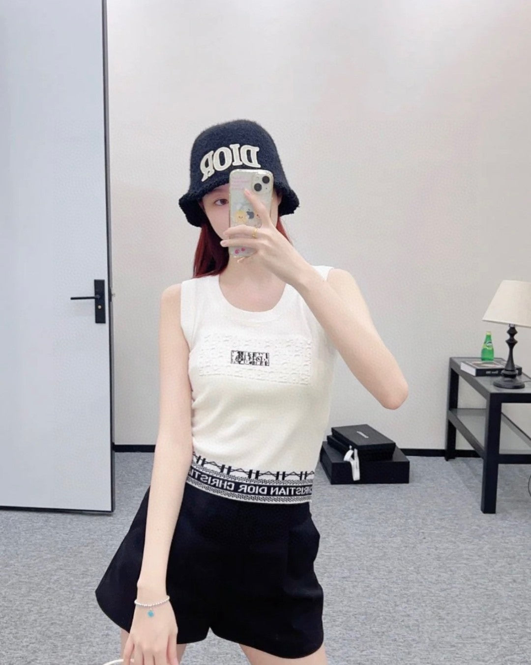 TANK TOP 612060 IN WHITE COTTON RIBBED