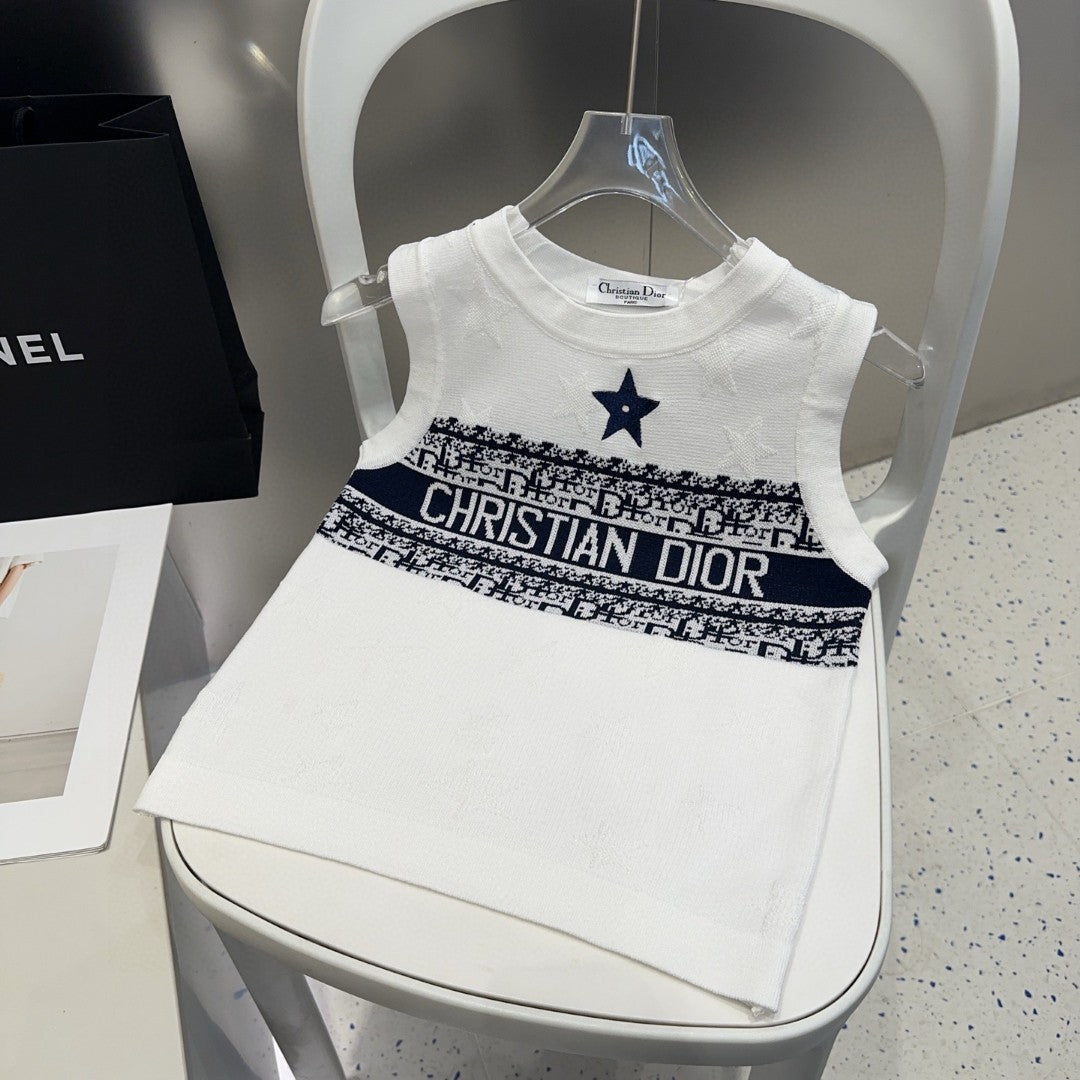 TANK TOP 612065 IN WHITE COTTON RIBBED EMBOSSED LOGO