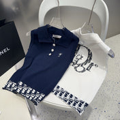 POLO TANK TOP 639173 IN WHITE COTTON RIBBED KNIT