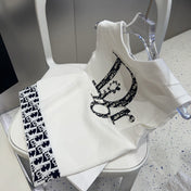 POLO TANK TOP 639173 IN WHITE COTTON RIBBED KNIT