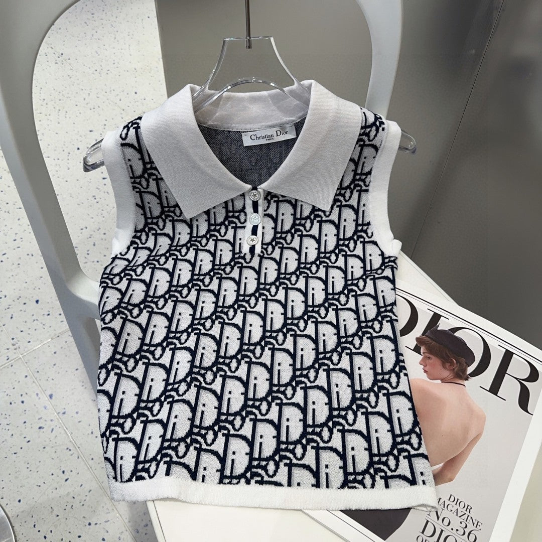 CAMISOLE 615187 IN WHITE COTTON RIBBED KNIT EMBOSSED BLACK LOGO