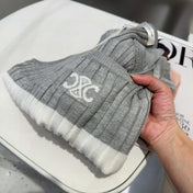 STRIPED TANK TOP 625958 IN GRAY AND WHITE COTTON RIBBED