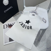 TANK TOP 622149 IN WHITE COTTON RIBBED STAR AND LOGO