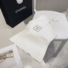 ONE SHOULDER TOP 624508 IN WHITE COTTON MULTICOLOR LOGO