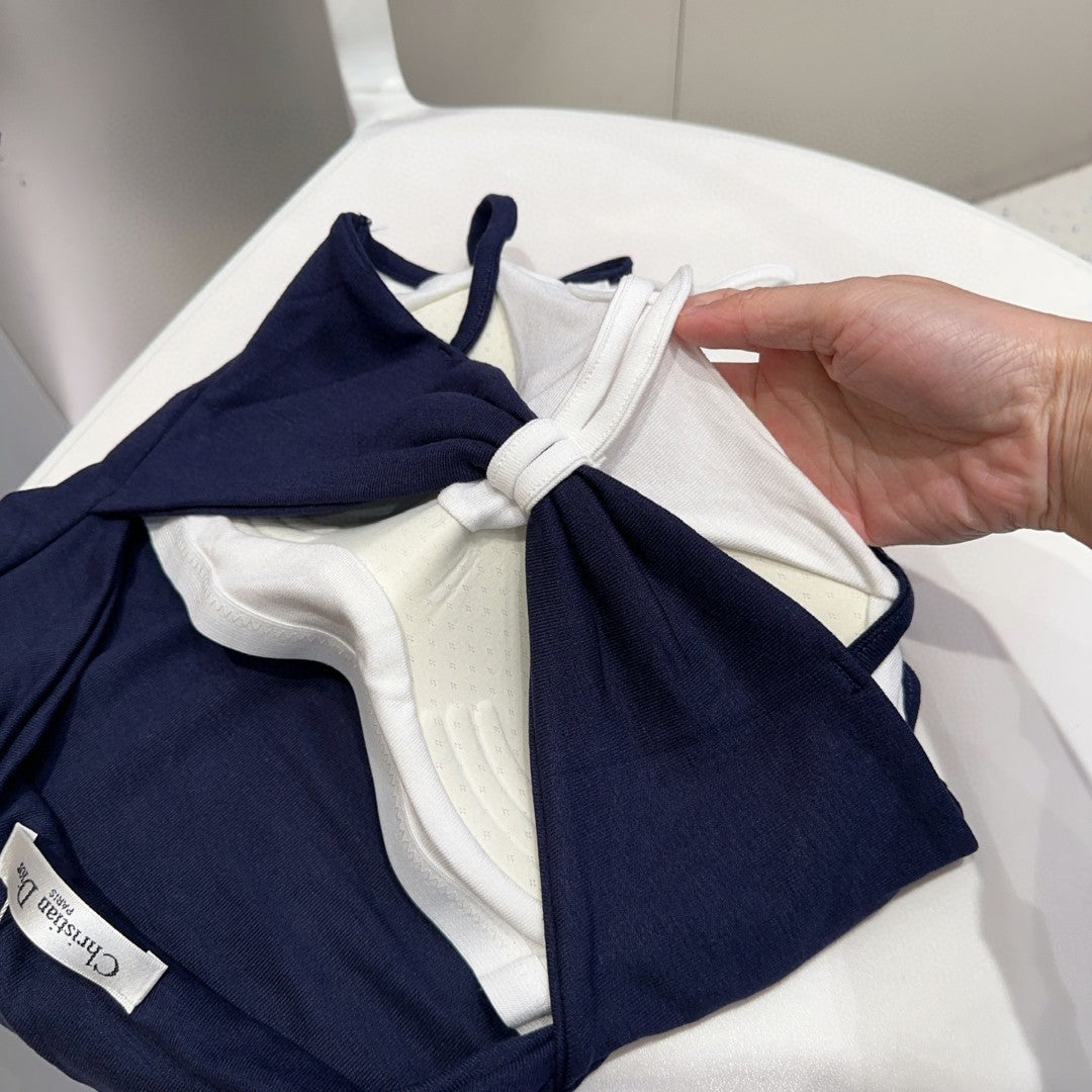 CAMISOLE 625968 IN NAVY BLUE COTTON RIBBED