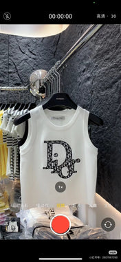 TANK TOP 627698 IN WHITE COTTON RIBBED