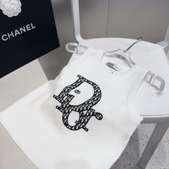 TANK TOP 627698 IN WHITE COTTON RIBBED