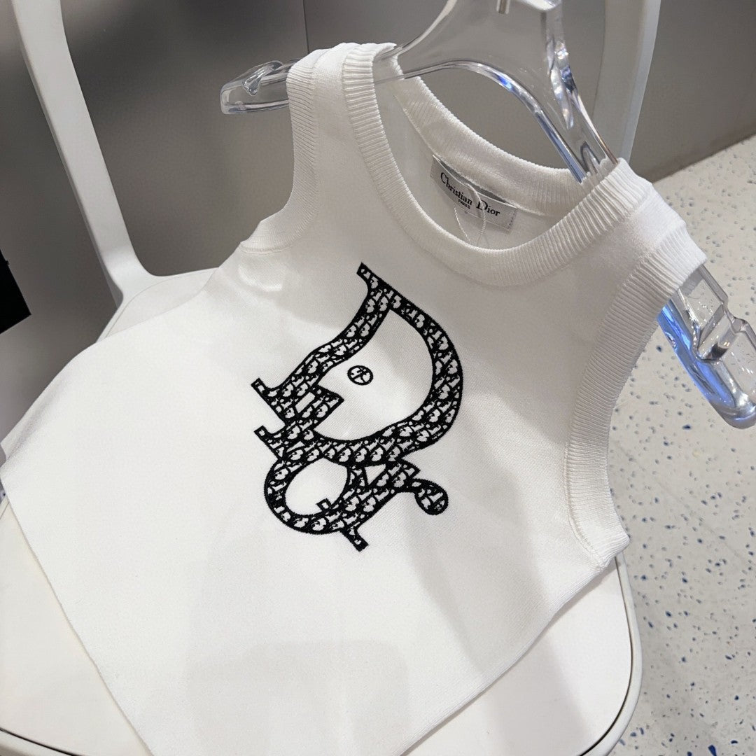 TANK TOP 627698 IN WHITE COTTON RIBBED