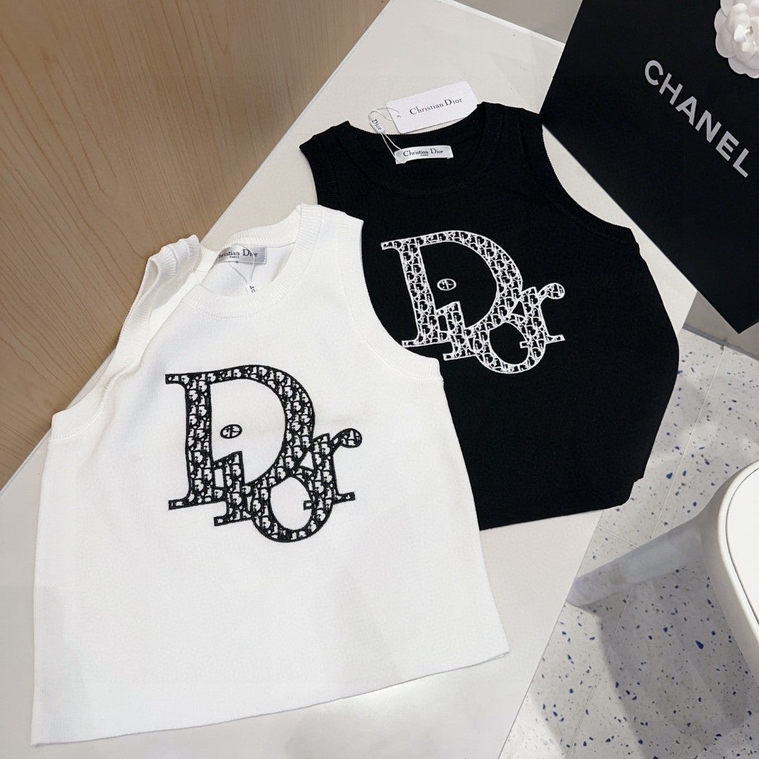 TANK TOP 627699 IN BLACK COTTON RIBBED