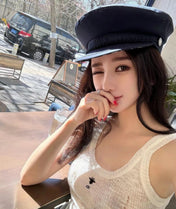 CAMISOLE 629204 IN WHITE COTTON RIBBED KNIT