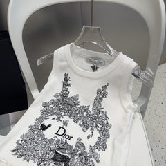 TANK TOP 639176 IN WHITE COTTON RIBBED KNIT