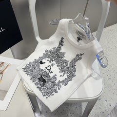 TANK TOP 639176 IN WHITE COTTON RIBBED KNIT