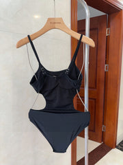 CELINE BIKINI 25S BODYSUIT IN BLACK 742672