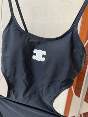 CELINE BIKINI 25S BODYSUIT IN BLACK 742672