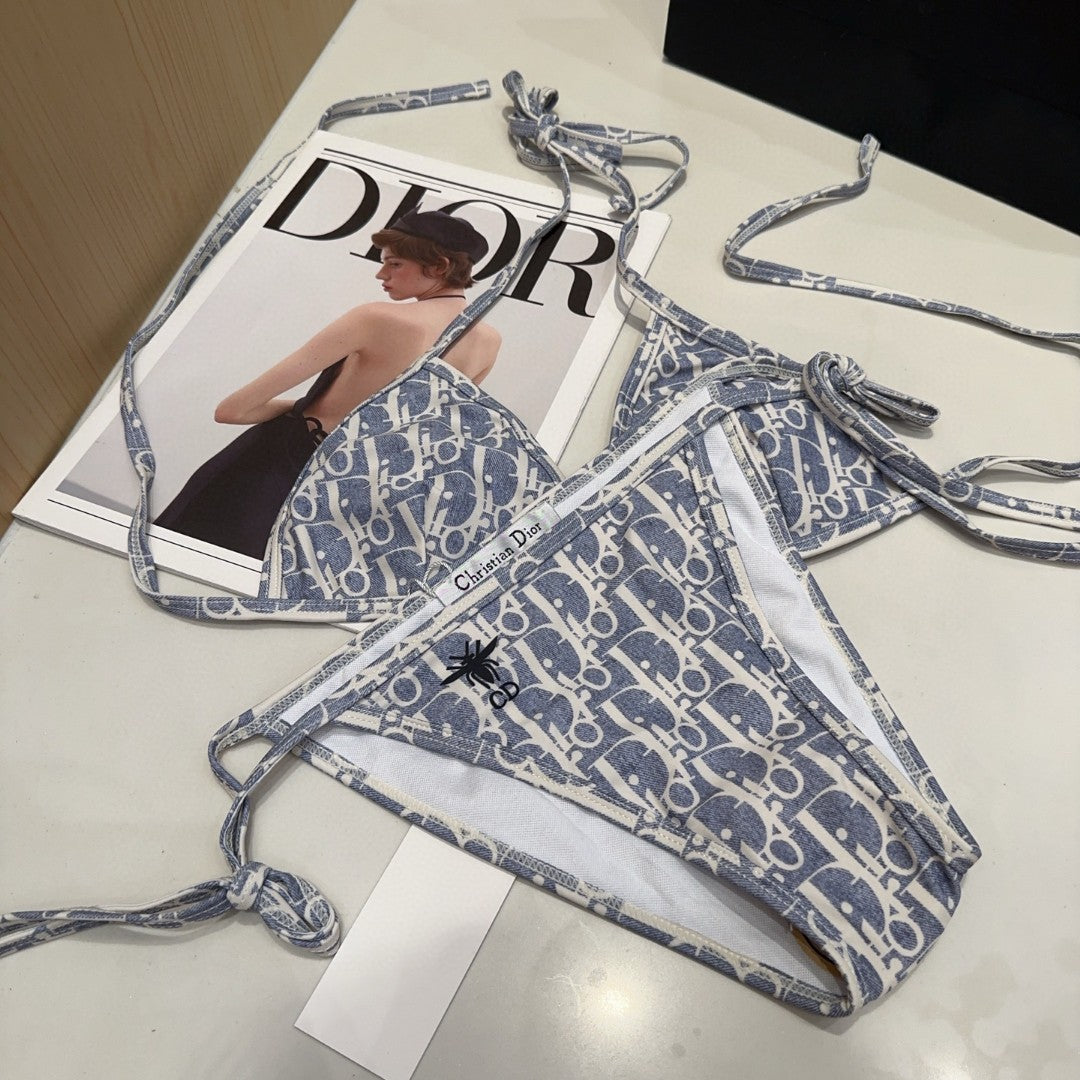 DIOR BIKINI 25S TWO PIECE IN LIGHT BLUE 742677