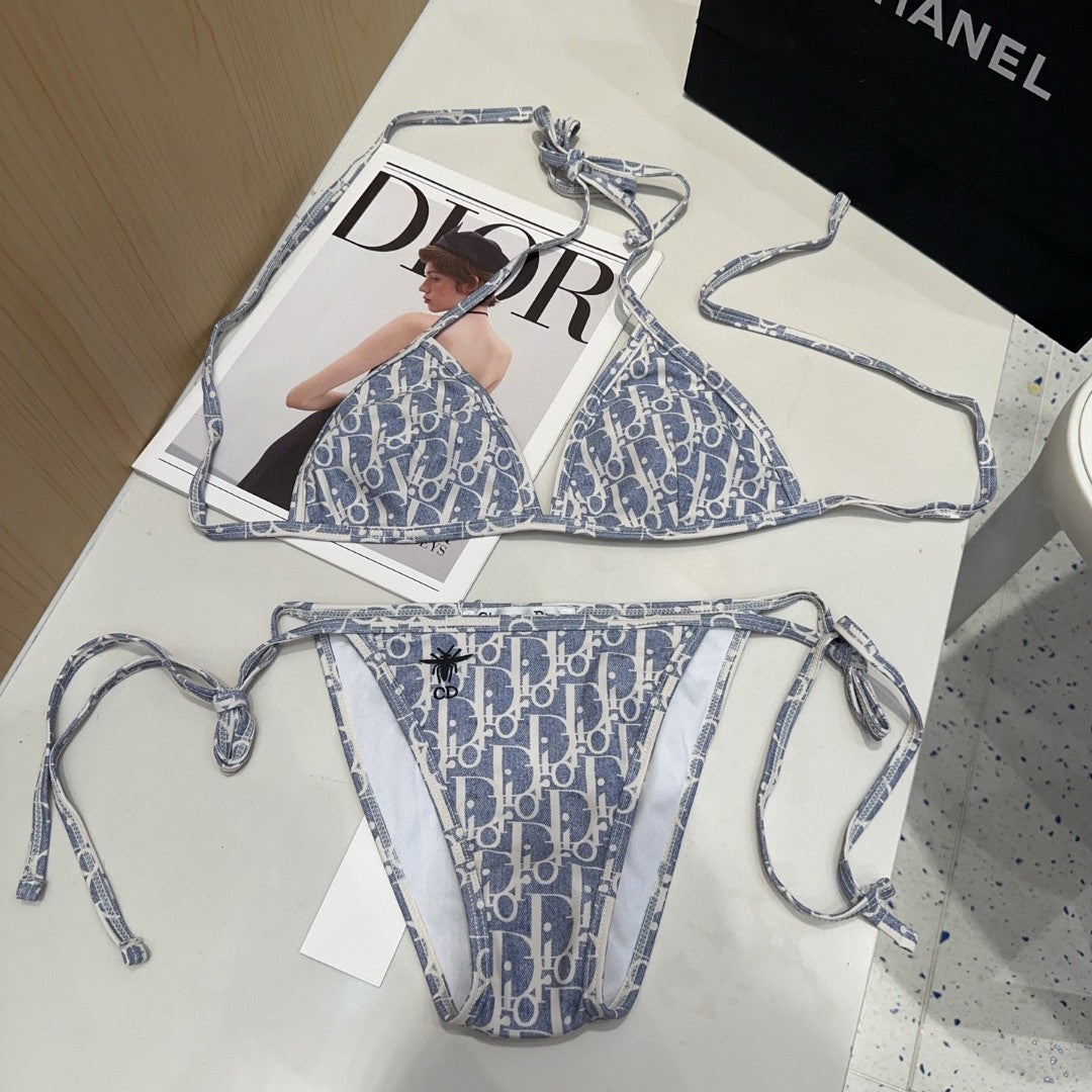 DIOR BIKINI 25S TWO PIECE IN LIGHT BLUE 742677