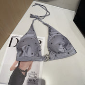 CHANEL BIKINI 25S TWO PIECE IN GRAY 742678