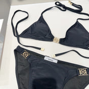 LOEWE BIKINI 25S TWO PIECE IN BLACK FULL 742673