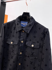 LV BLACK MONOGRAM DENIM JACKET 239525