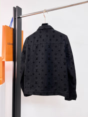 LV BLACK MONOGRAM DENIM JACKET 239525