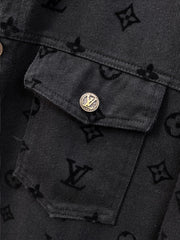 LV BLACK MONOGRAM DENIM JACKET 239525