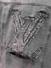 LV CHARCOAL BLACK DENIM JACKET 239526
