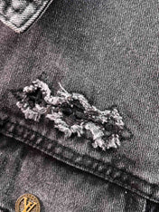 LV CHARCOAL BLACK DENIM JACKET 239526
