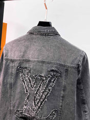 LV CHARCOAL BLACK DENIM JACKET 239526