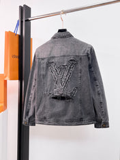 LV CHARCOAL BLACK DENIM JACKET 239526