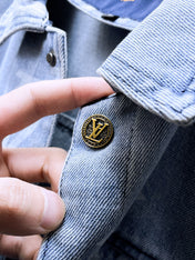 LV BASIC SHIRT JACKET IN LIGHT BLUE MONOGRAM DENIM 239129