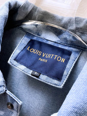 LV BASIC SHIRT JACKET IN LIGHT BLUE MONOGRAM DENIM 239129
