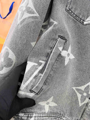 LV ASH GRAY MONOGRAM DENIM JACKET 239524
