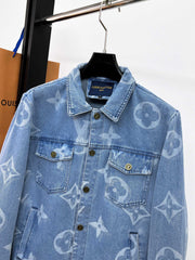 LV ICE BLUE MONOGRAM DENIM JACKET 239523