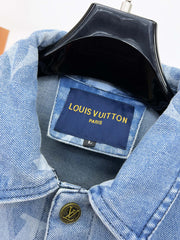 LV ICE BLUE MONOGRAM DENIM JACKET 239523