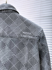 LV SHIRT JACKET IN GRAY DENIM 239127