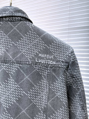 LV SHIRT JACKET IN GRAY DENIM 239127