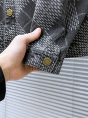 LV SHIRT JACKET IN GRAY DENIM 239127