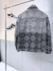 LV SHIRT JACKET IN GRAY DENIM 239127