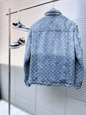 LV SHIRT JACKET IN LIGHT BLUE MONOGRAM CRAGGY DENIM 239125