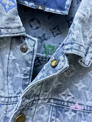 LV SHIRT JACKET IN LIGHT BLUE MONOGRAM CRAGGY DENIM 239125