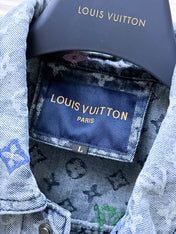 LV SHIRT JACKET IN LIGHT BLUE MONOGRAM CRAGGY DENIM 239125