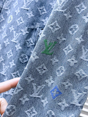 LV SHIRT JACKET IN LIGHT BLUE MONOGRAM CRAGGY DENIM 239125