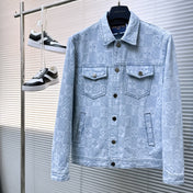 LV SHIRT JACKET IN LIGHT BLUE MONOGRAM MIX DAMIER DENIM 239121