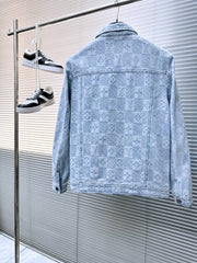 LV SHIRT JACKET IN LIGHT BLUE MONOGRAM MIX DAMIER DENIM 239121