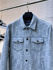 LV SHIRT JACKET IN LIGHT BLUE MONOGRAM MIX DAMIER DENIM 239121