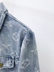 LV LIGHT BLUE MONOGRAM DENIM JACKET 239529