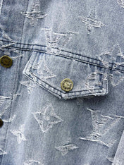 LV LIGHT BLUE MONOGRAM DENIM JACKET 239529